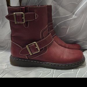 Dr Martens GAYLE Pull On Leather Biker Boots size 37